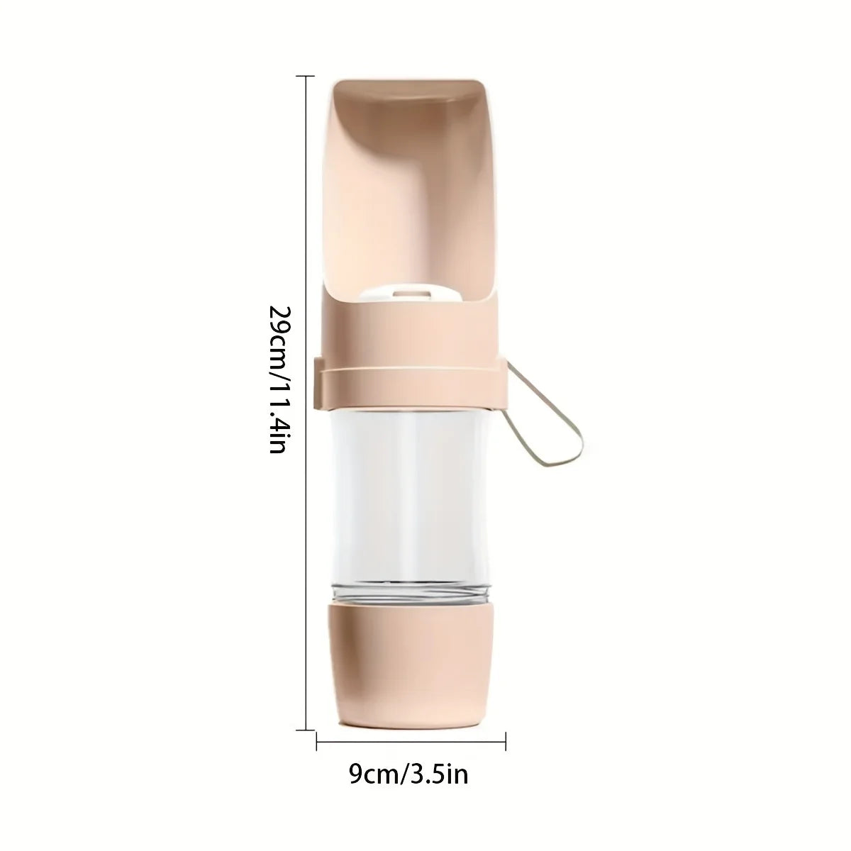 2-in-1 Portable Dog Water Bottle – Leakproof Pet Hydration & Food Storage for Walks, Hikes & Travel
